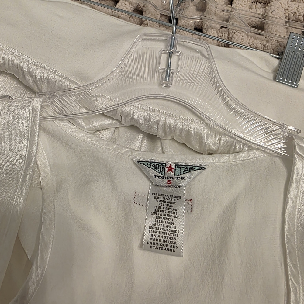 Hard Tail White Rayon Set (Pant & Top)